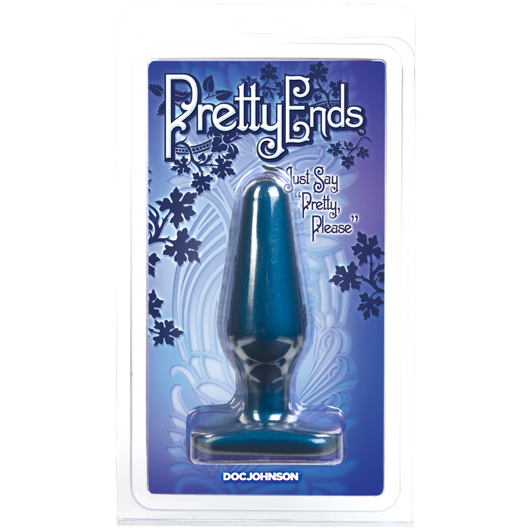 Iridescent Butt Plug Medium Midnight Blue