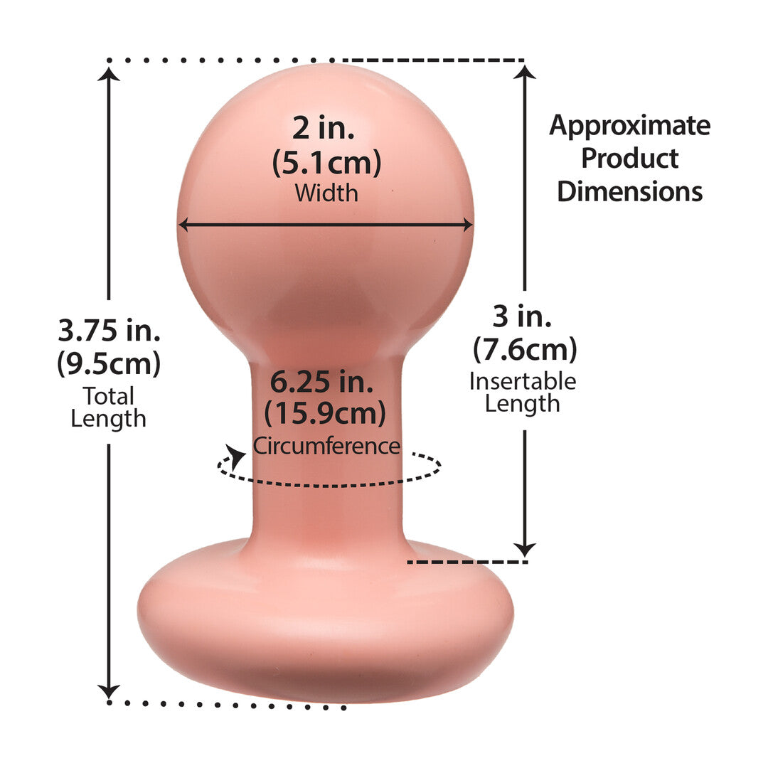 The Classic Round Butt Plug Small Cream