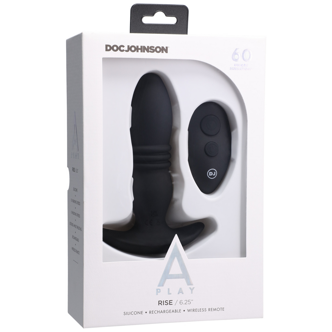 Rise Silicone Anal Plug With Remote Control 2