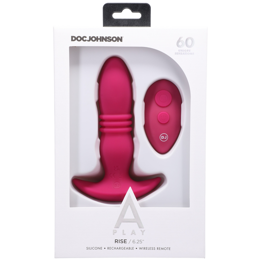 Rise Silicone Anal Plug With Remote Control 1