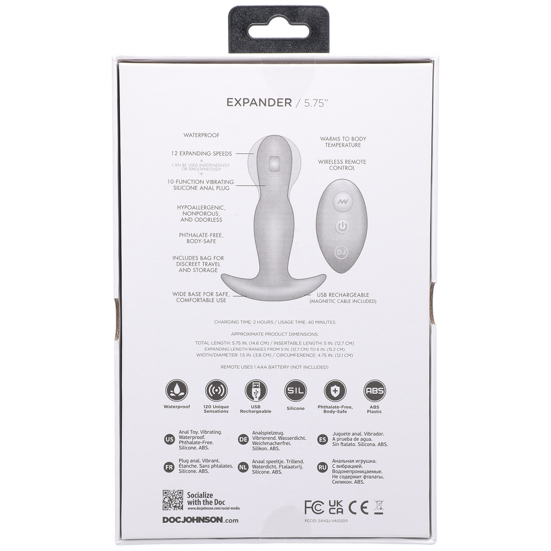 Expander Silicone Anal Plug With Remote Control 2