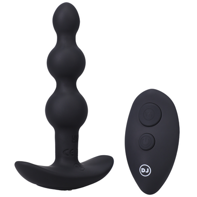 Beaded Vibe Silicone Anal Plug With Remote Control 2