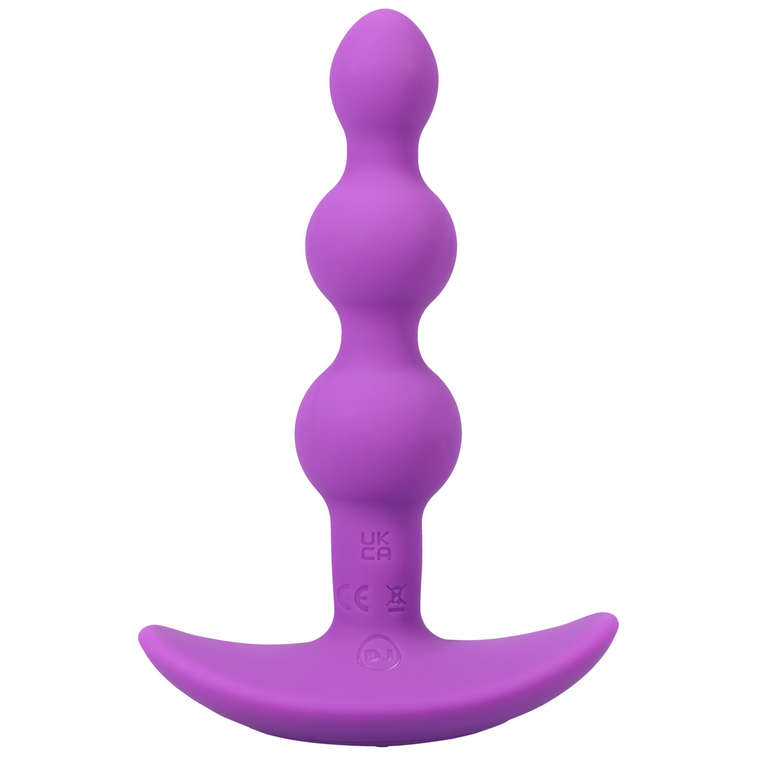 Beaded Vibe Silicone Anal Plug With Remote Control 1