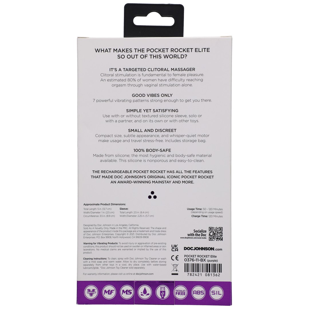 Elite Mini Vibrator With Interchangeable Attachment 4 / 10 Cm 2