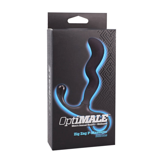 Zig Zag Silicone Prostate Massager Black