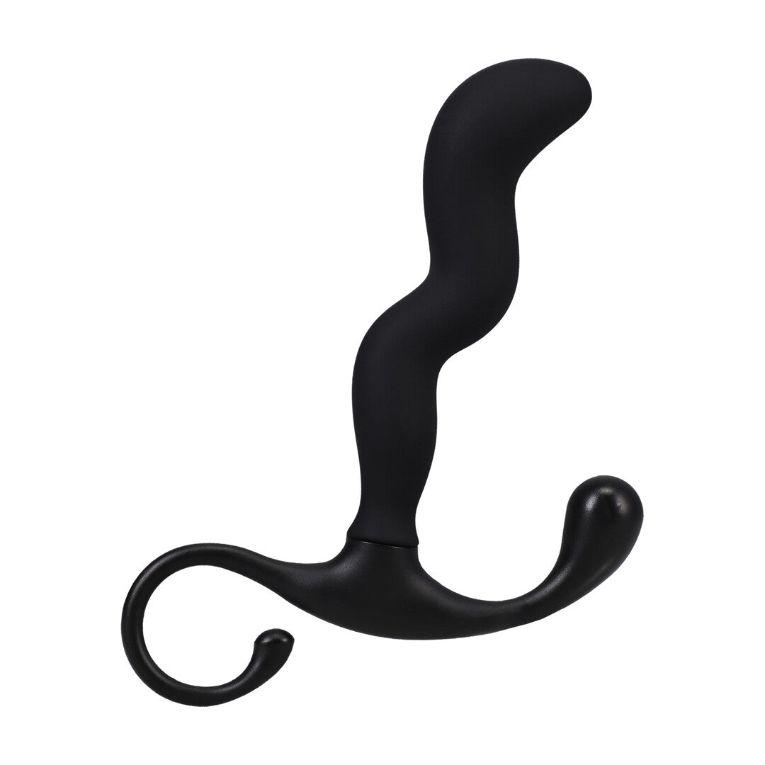Zig Zag Silicone Prostate Massager Black