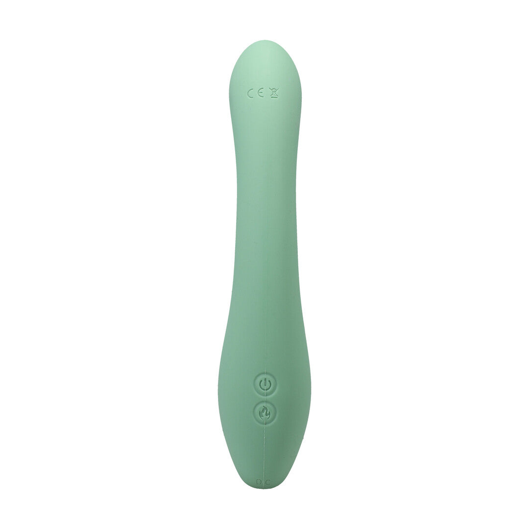 Into The C Kakui Me Warming Beaded Rabbit Vibrator Kelp Green