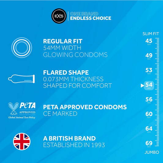 EXS Glowing Condooms 100 Stuks