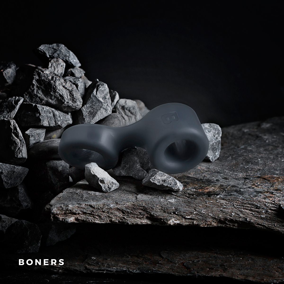 Boners Cockring En Ballstretcher Grijs