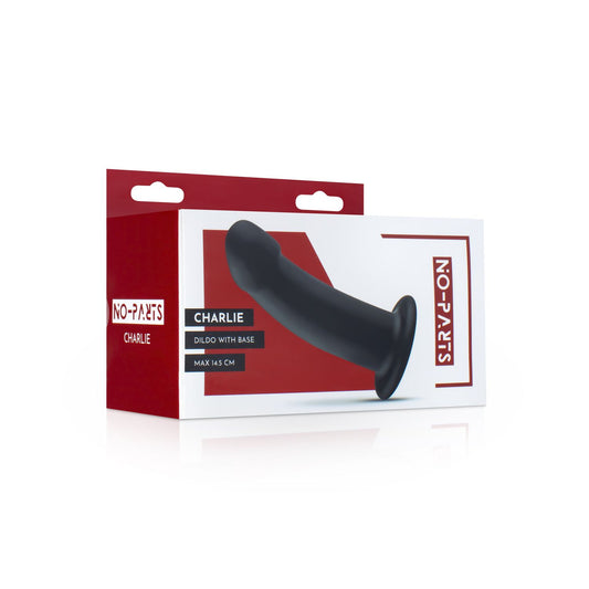 No Parts Charlie Dildo 14.5 Cm Zwart
