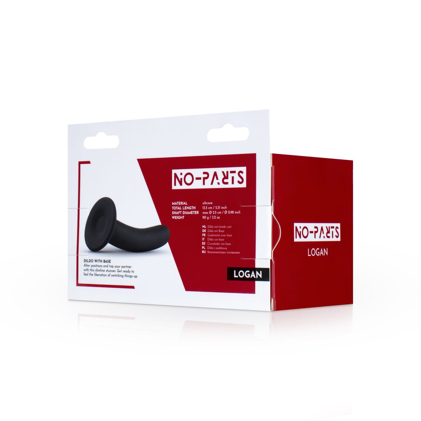 No Parts Logan Dildo 13.5 Cm Zwart