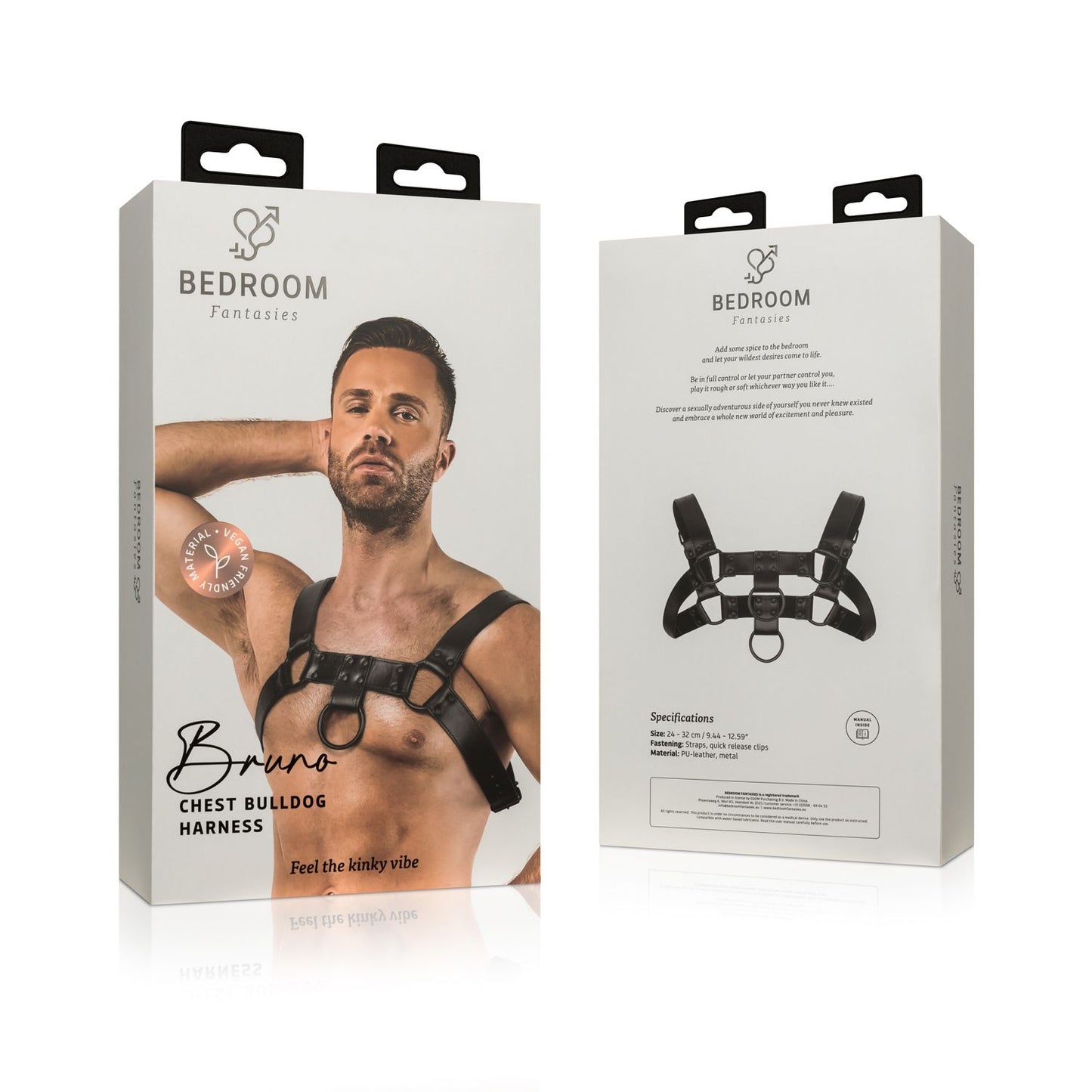 Bruno Bondage Harnas Zwart