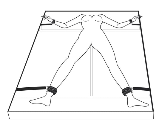 Bedroom Fantasies Silver Moon Fantasy Play Kit Bed Restraint