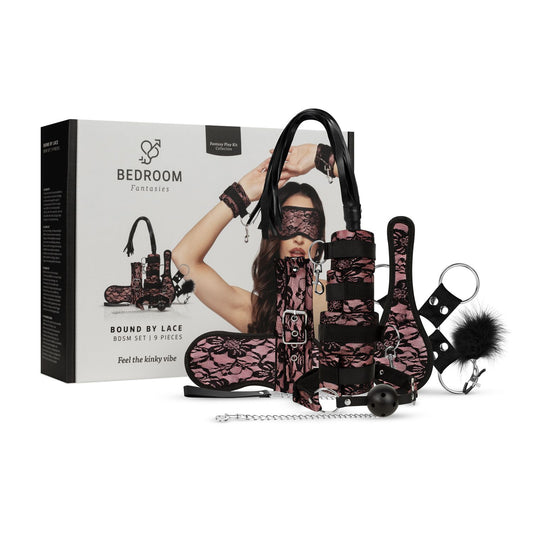 Bedroom Fantasies Bound By Lace 8 Delige Sm Set Roze