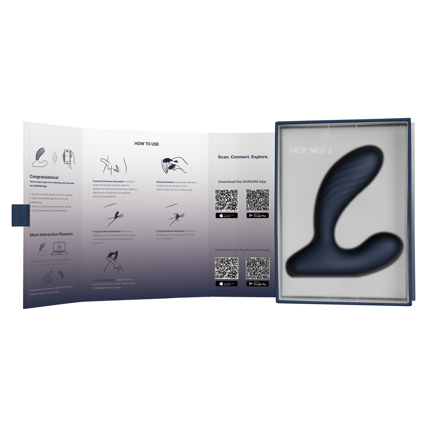Svakom Prostaat Vibrator Vick Neo 2 Blauw