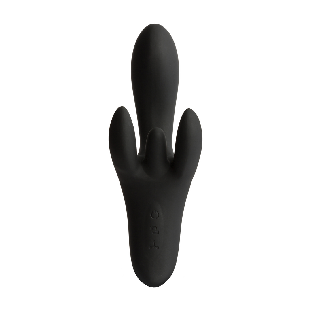 Pulse Ultimate 4 Motor Silicone Vibrator Black
