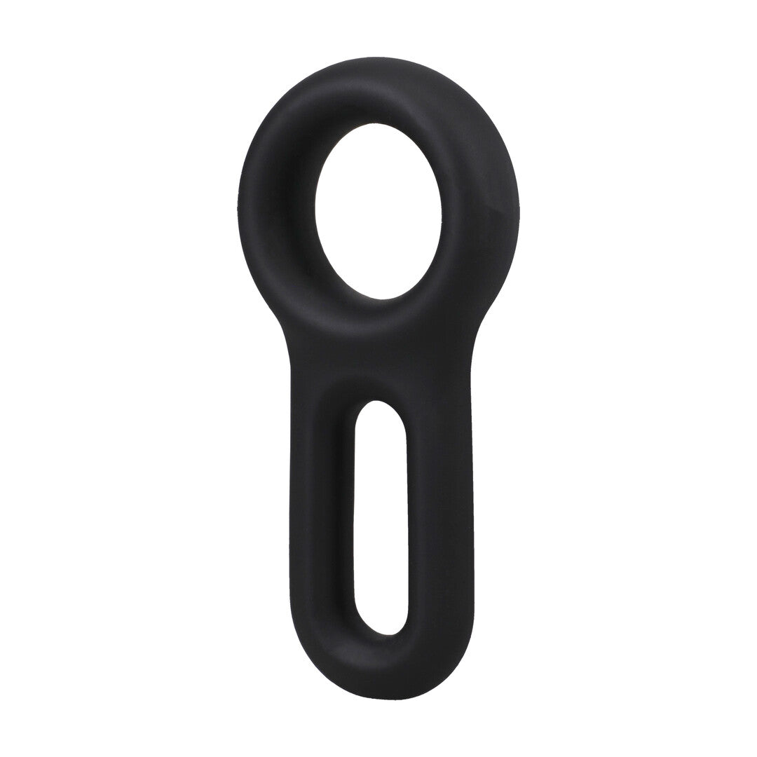 The Keyhole Silicone Cockring Black