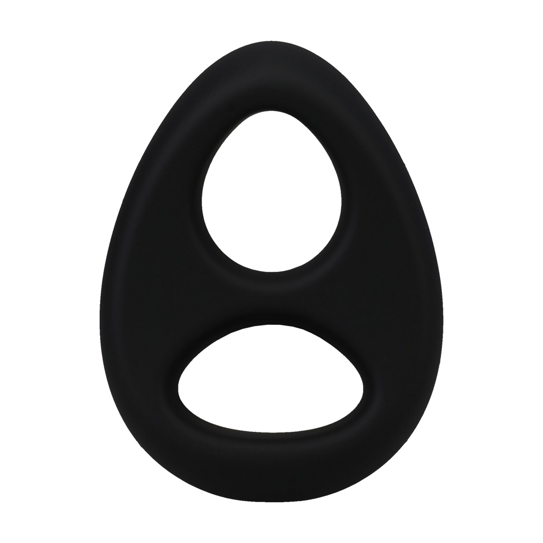 The Code Silicone Cockring With Bandana Black