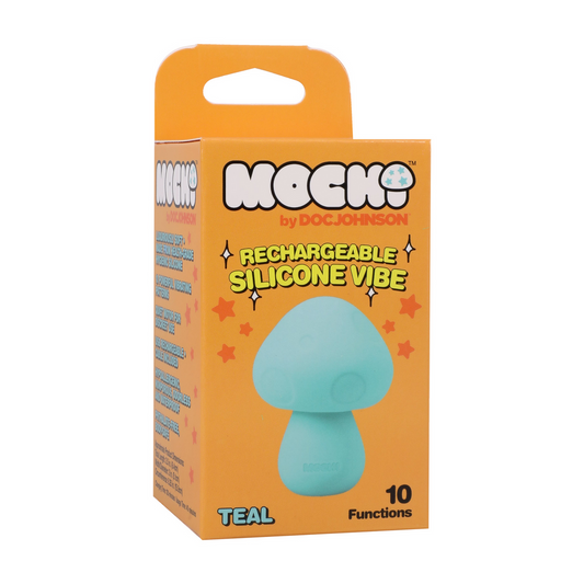 Mushroom Vibe Rechargeable Silicone Vibrator Teal