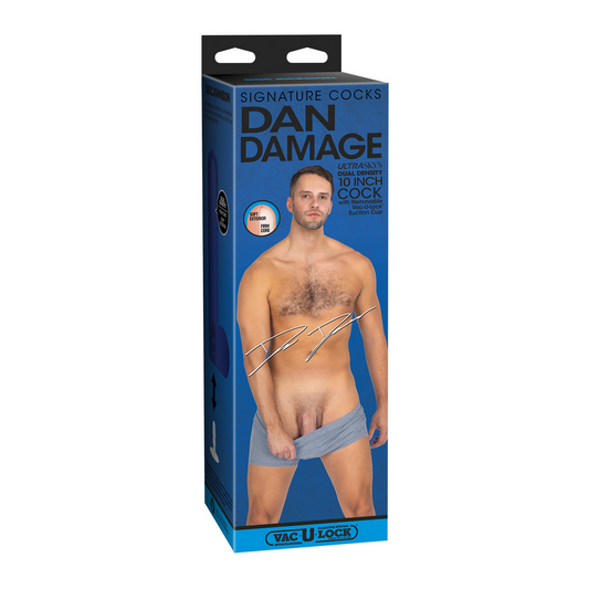 Dan Damage Realistic Ultraskyn Dildo 10 / 25 Cm Vanilla