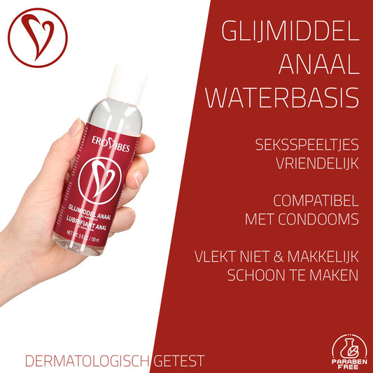 Erovibes Glijmiddel Anaal Op Waterbasis 150 ml + GRATIS Toy Cleaner