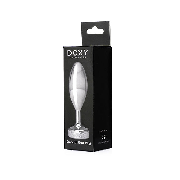 Doxy Metalen Buttplug Glad 13 cm