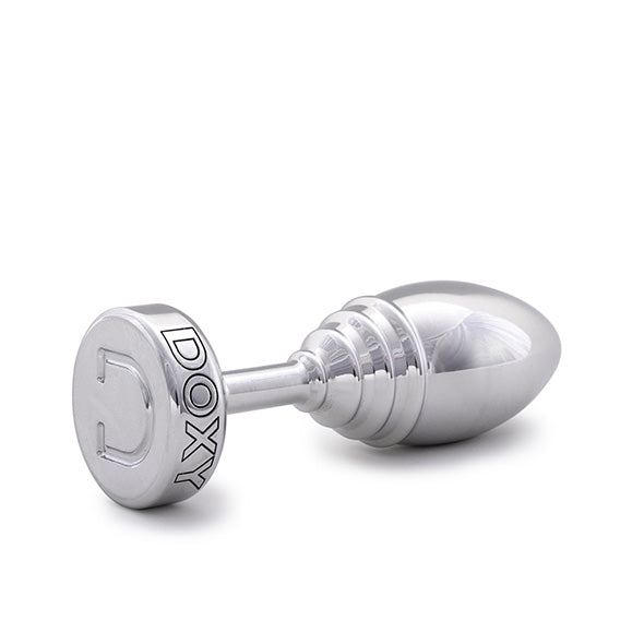 Doxy Metalen Buttplug Geribbeld 13 cm