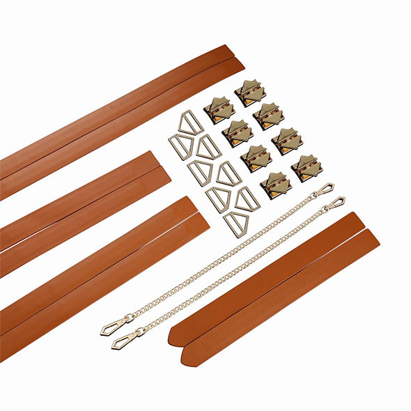 LOCKINK - Bondage & Restraint Set - brown