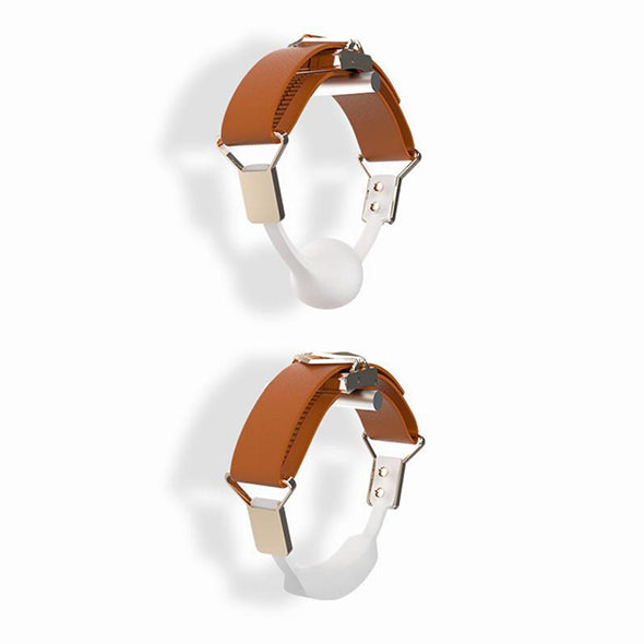 LOCKINK - Ball-Gag & Gag-bite Set - brown