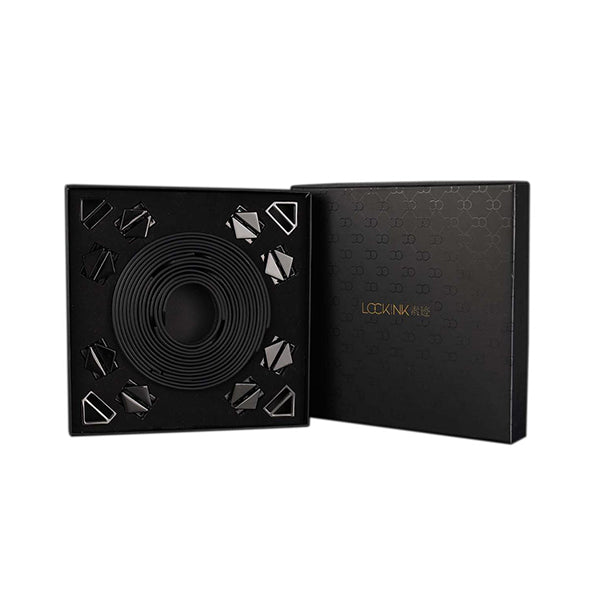 LOCKINK - 8-Bondage-Straps Restraint Set - black