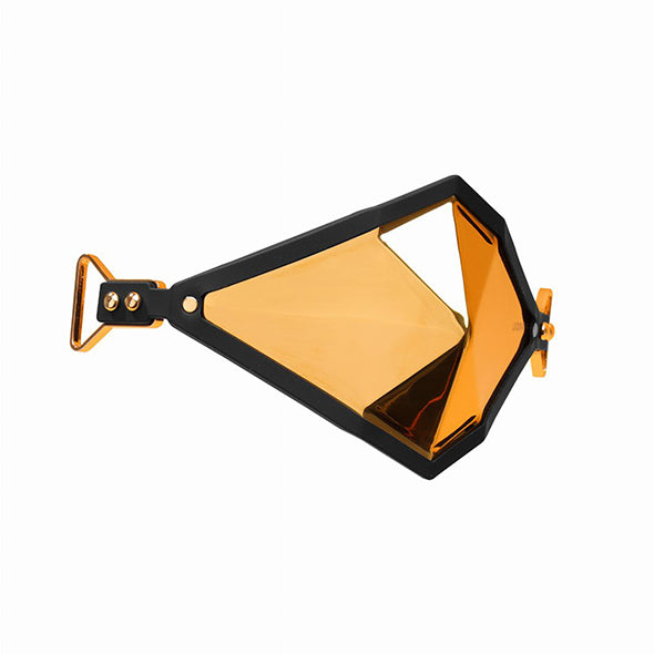 LOCKINK - Golden Punker Muzzle Gag Set Gold