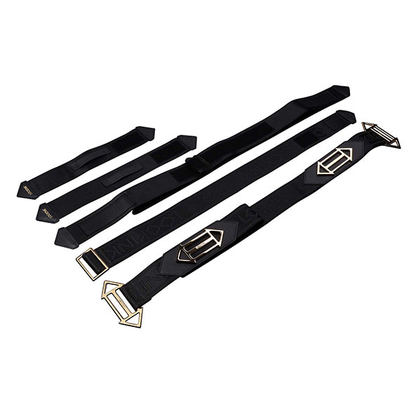 LOCKINK - BDSM Adjustable Bed Restraint Kit Black