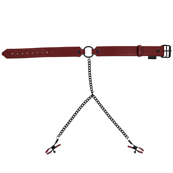 Sportsheets - Saffron Collar with Nipple Clamps