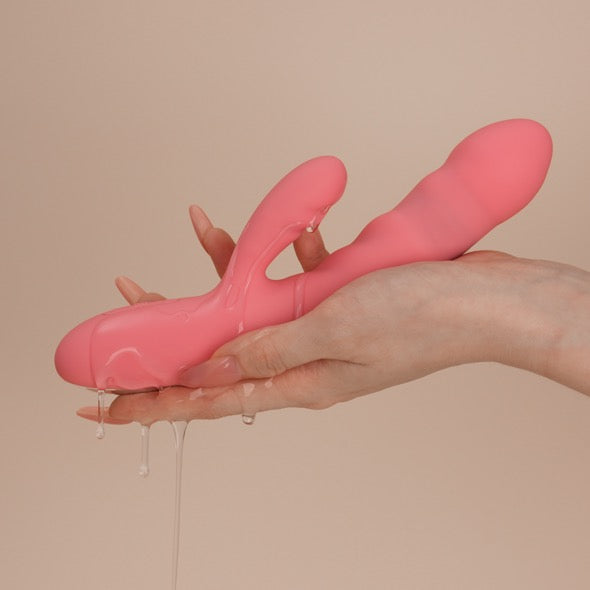 Svakom - Avery Powerful Thrusting Vibrator Strawberry Pink