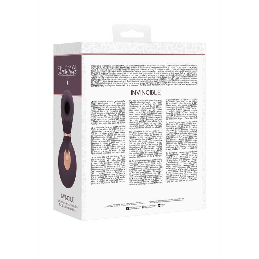 Shots Irresistible Invincible Vibrator 12 cm
