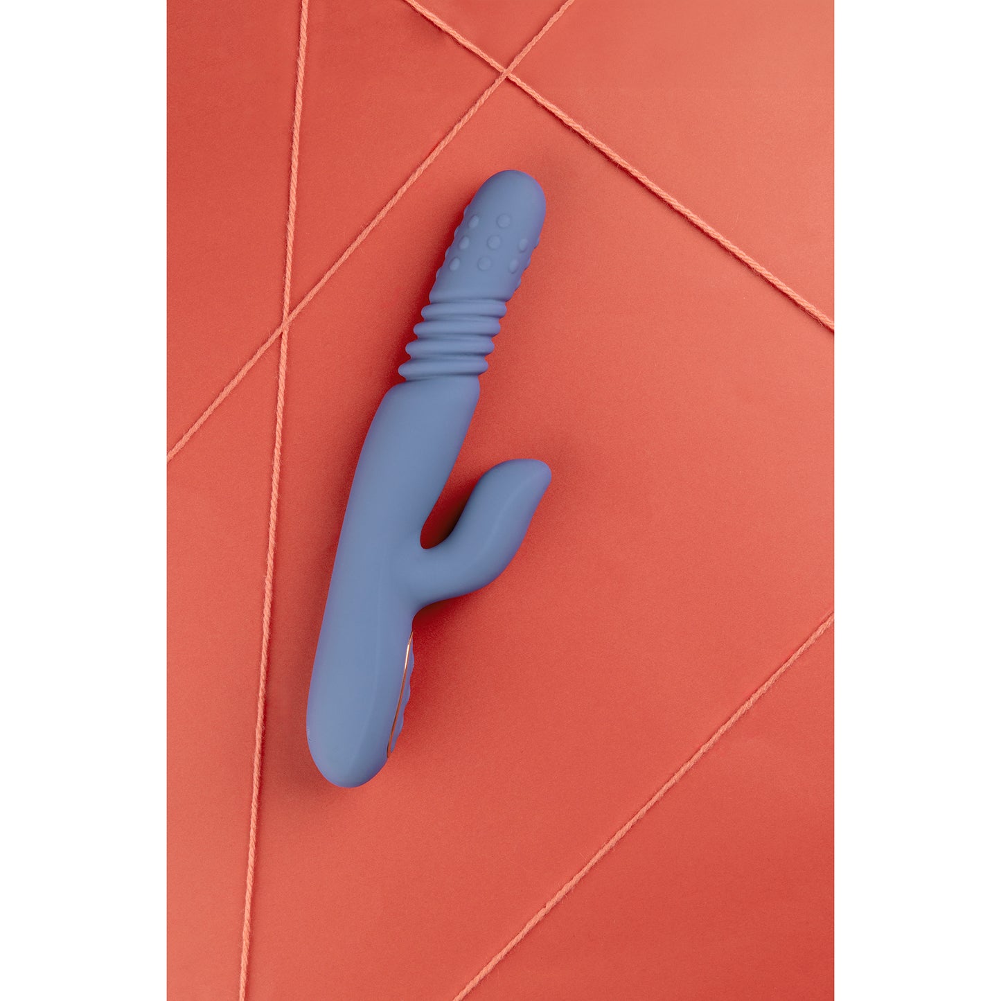 Loveline Roterende & Stotende Rabbit Vibrator Blue Nova