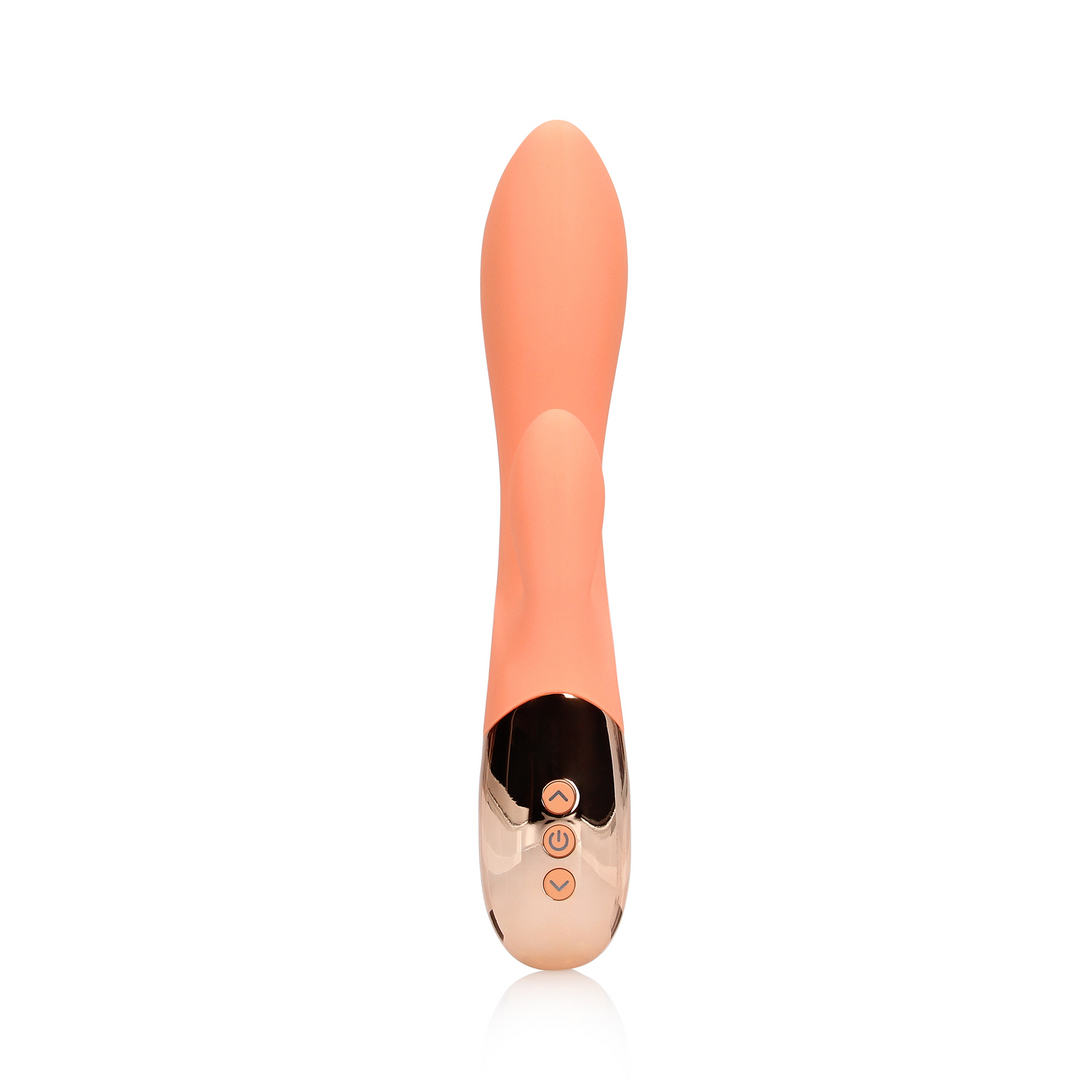 Ultra Soft Silicone Rabbit Vibrator Ceramic Peach