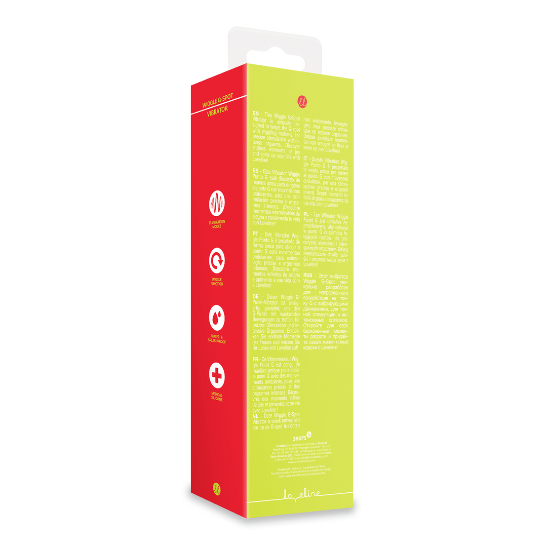 Loveline Wiggle G-spot Vibrator Lime Passion