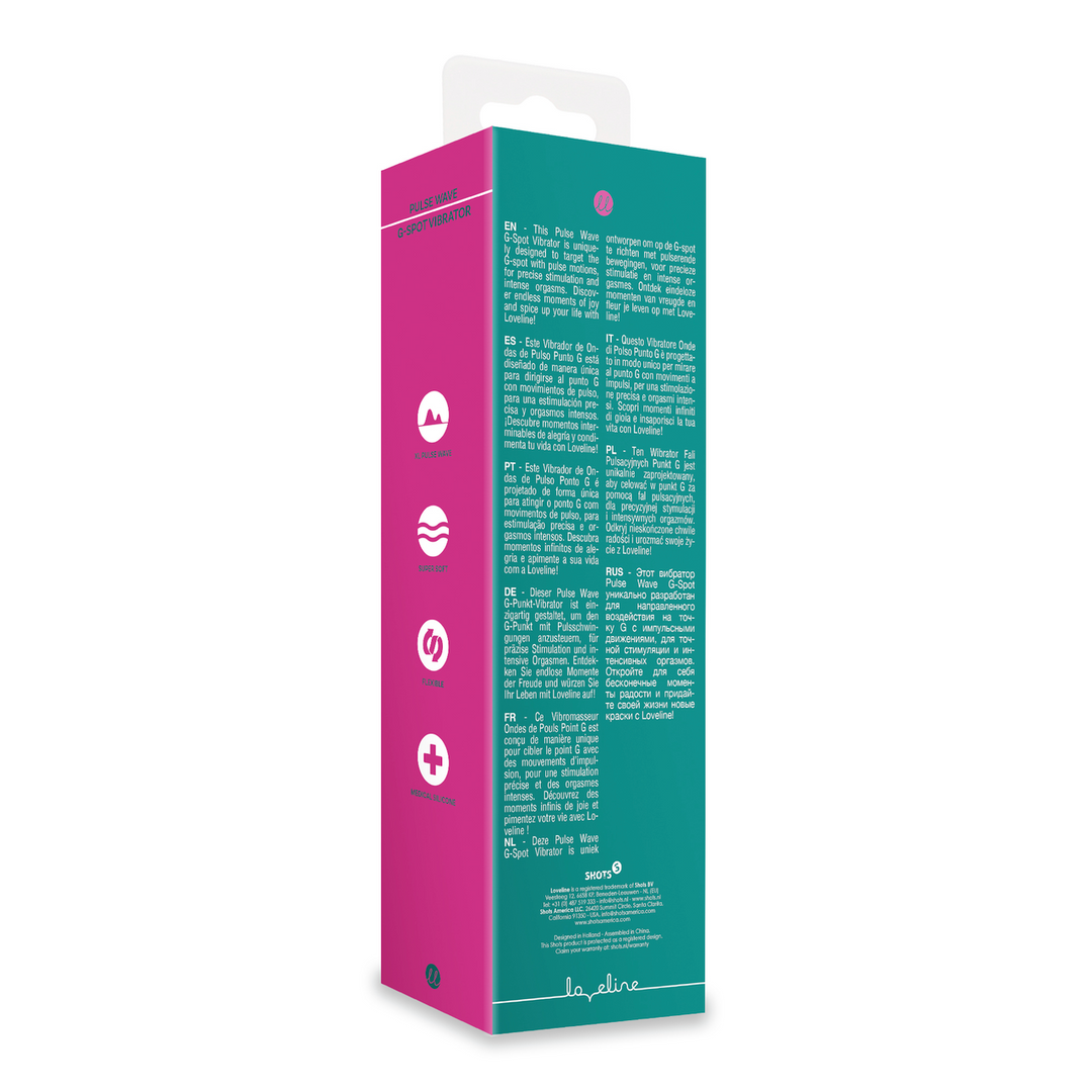 Loveline Pulse Wave G-spot Vibrator Green Crystal