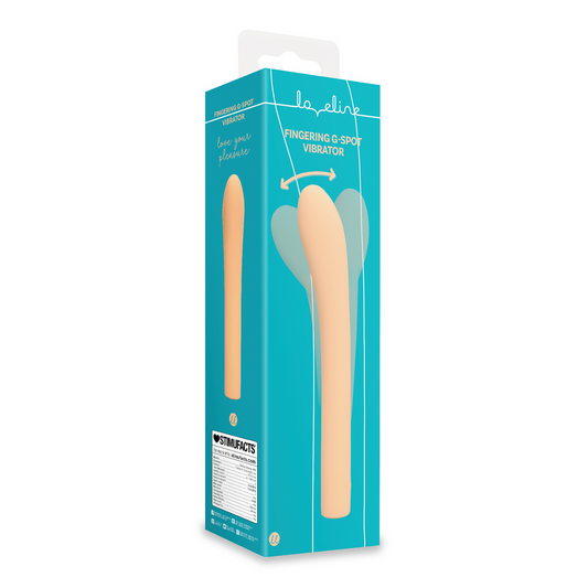 Loveline Fingering G-spot Vibrator Peach Fuzz