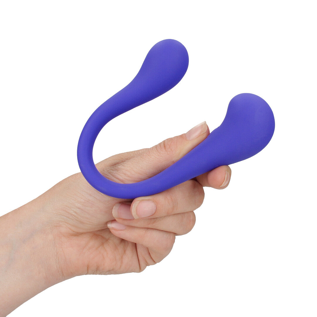 Dual Ended Bendable Vibe With Remote Control Purple