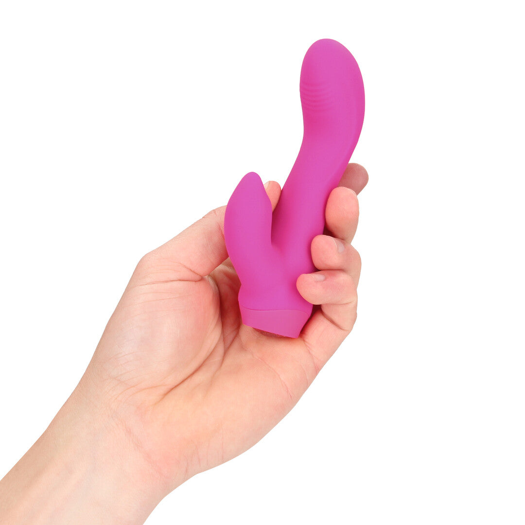 Mini Curved Rabbit Vibrator Pink