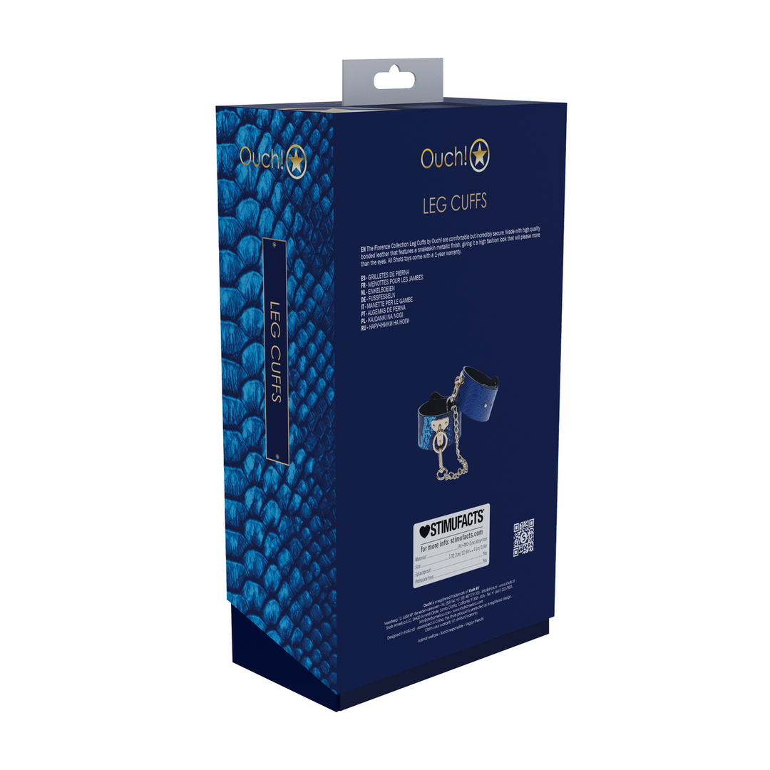 Ouch! Florence Collection Leg Cuffs Blue