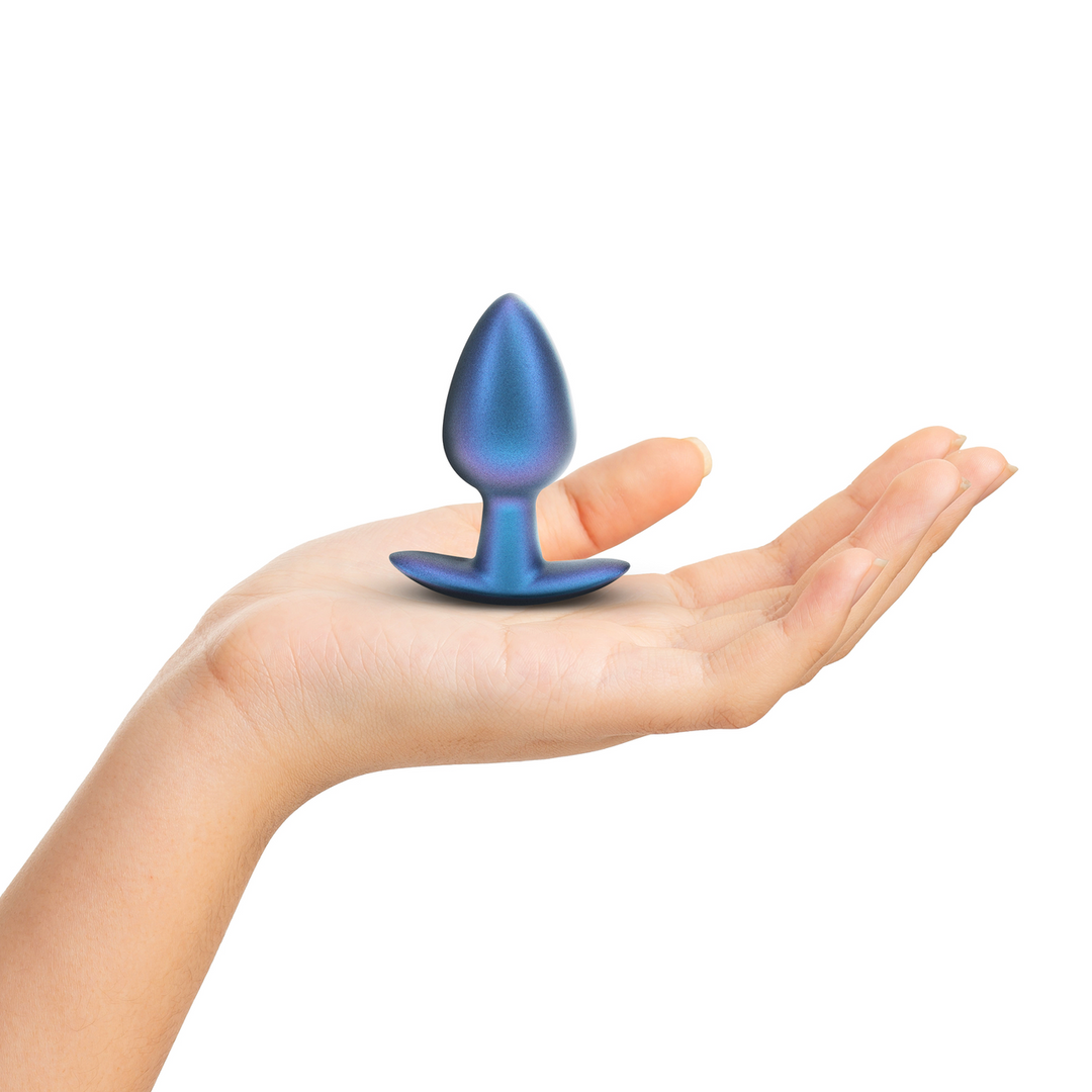 Ouch! Gladde Buttplug Blauw 8 Cm