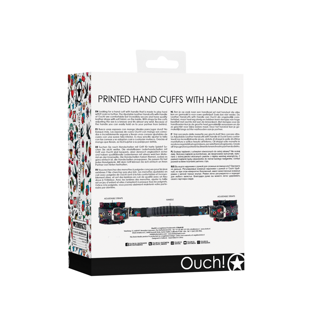 Printed Handcuffs With Handle