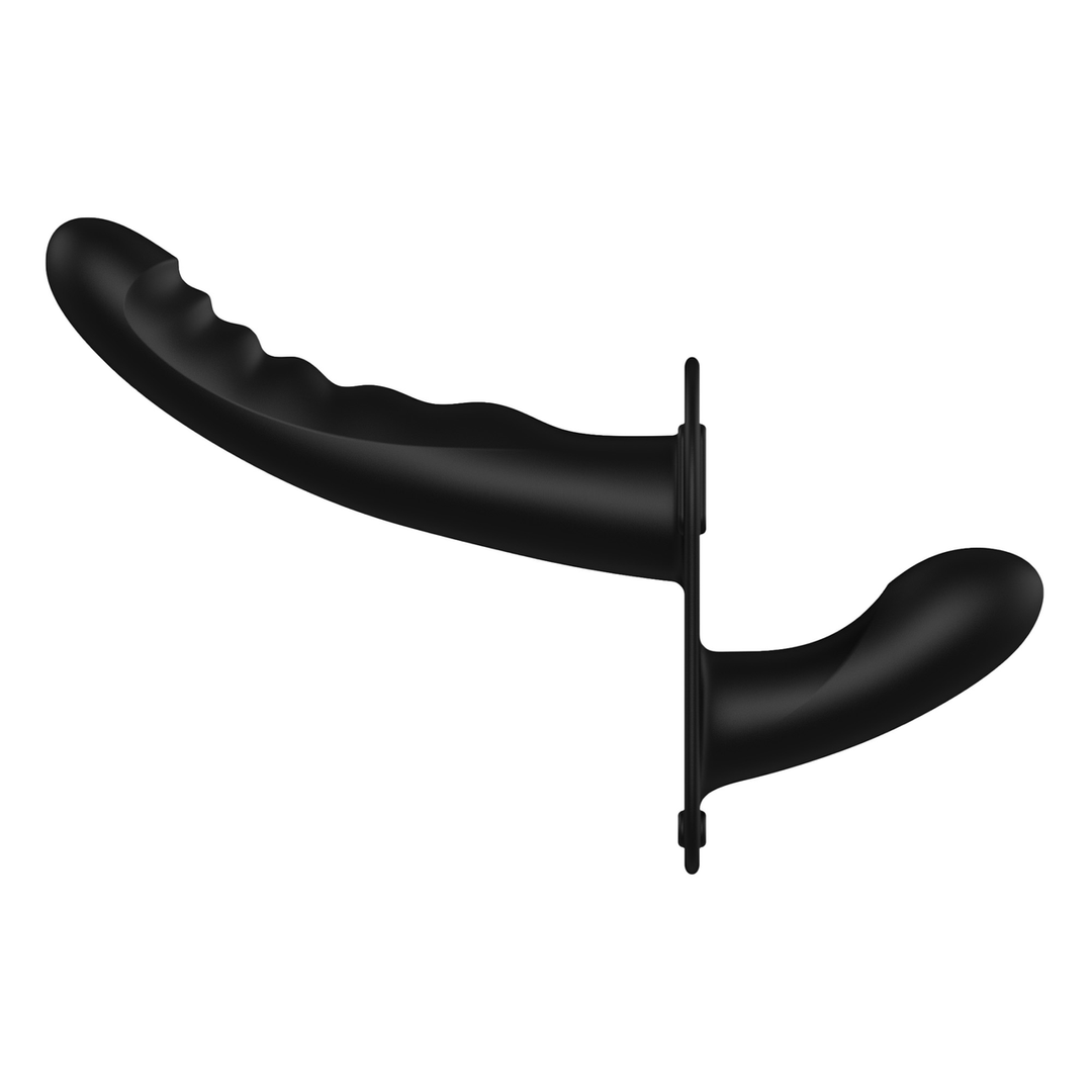 Ouch! Dual Vibrerende Verstelbare Strap On