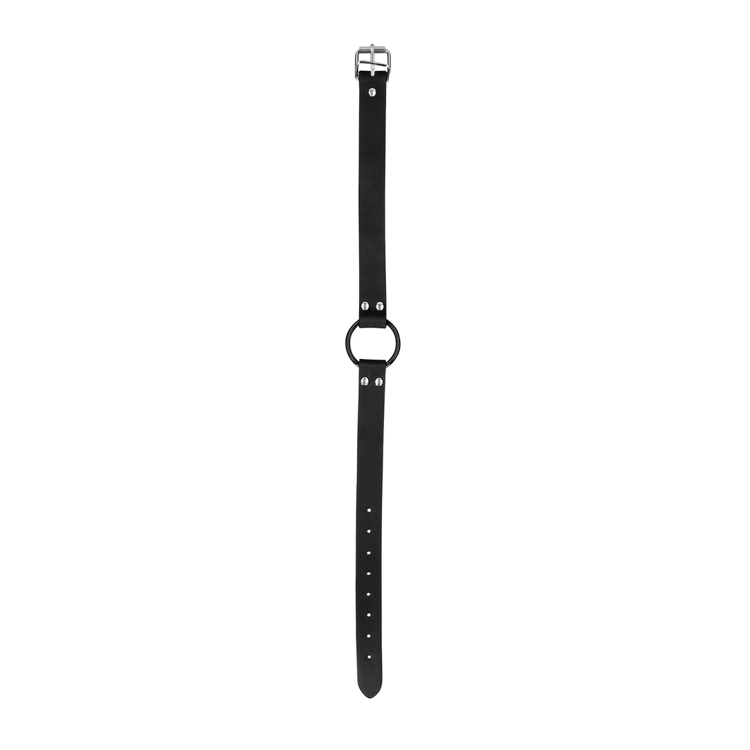 O Ring Gag With Nipple Clamps Black