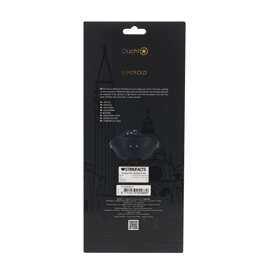 Ouch! Venice Collection Blindfold Black