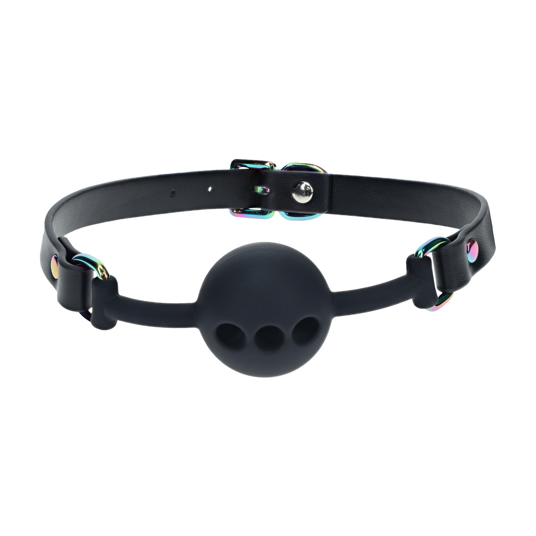 Ouch! Venice Collection Silicone Ball Gag Black