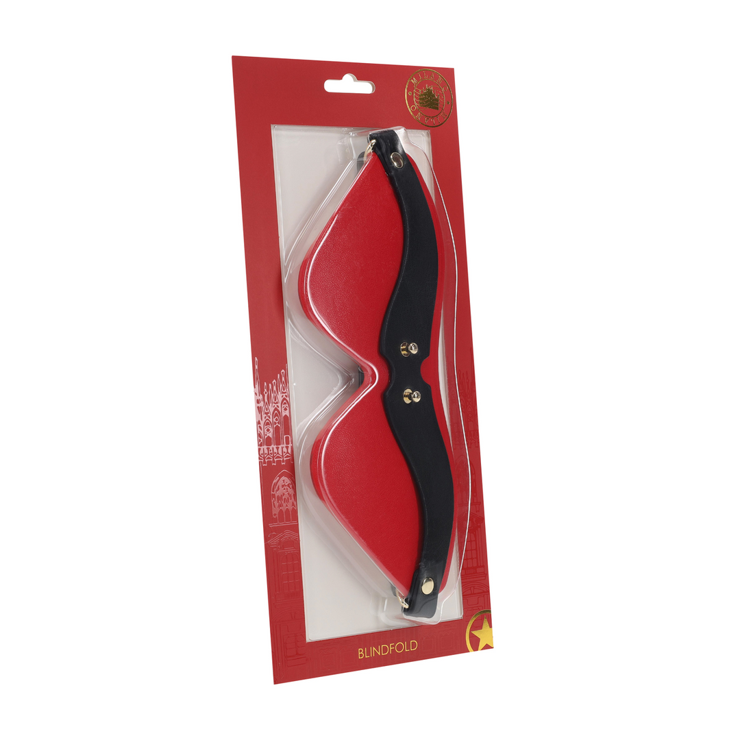 Ouch! Milan Collection Blindfold Black/red